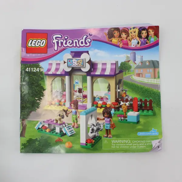 LEGO Friends 41124 Heartlake Puppy Daycare Set and Misc Parts Accessories