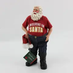TJ Collection Heirloom Santa Figure I Believe in Santa 10.5 Inch