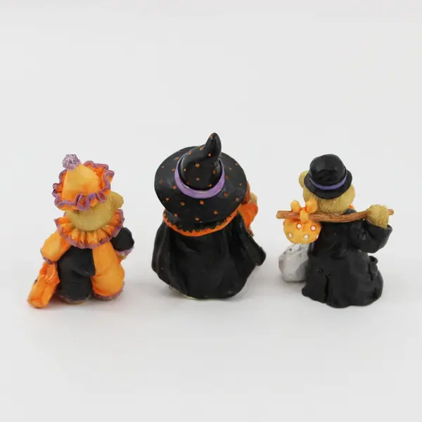 1996 Enesco Marjorie Sarnat Halloween Bear 2.5 Inch Figurines Lot of 3