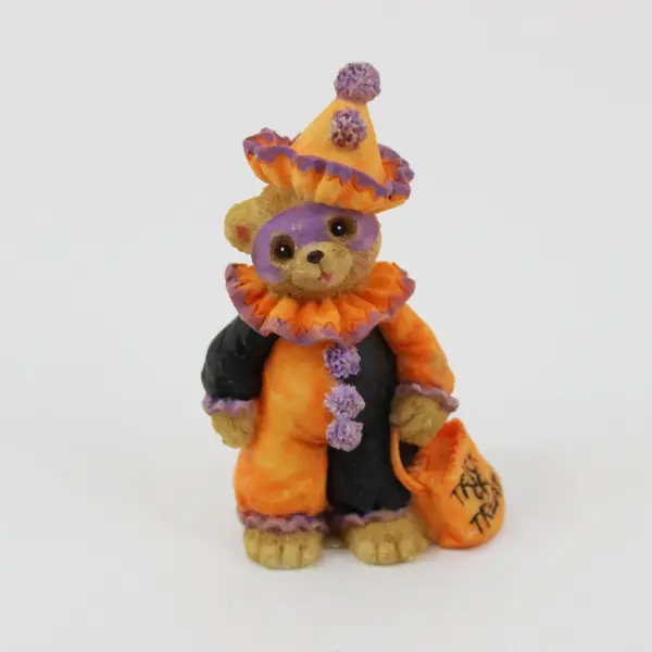 1996 Enesco Marjorie Sarnat Halloween Bear 2.5 Inch Figurines Lot of 3