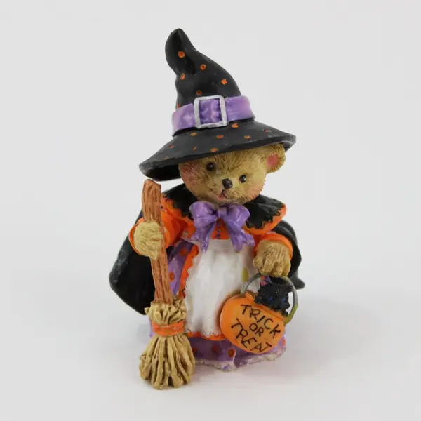 1996 Enesco Marjorie Sarnat Halloween Bear 2.5 Inch Figurines Lot of 3