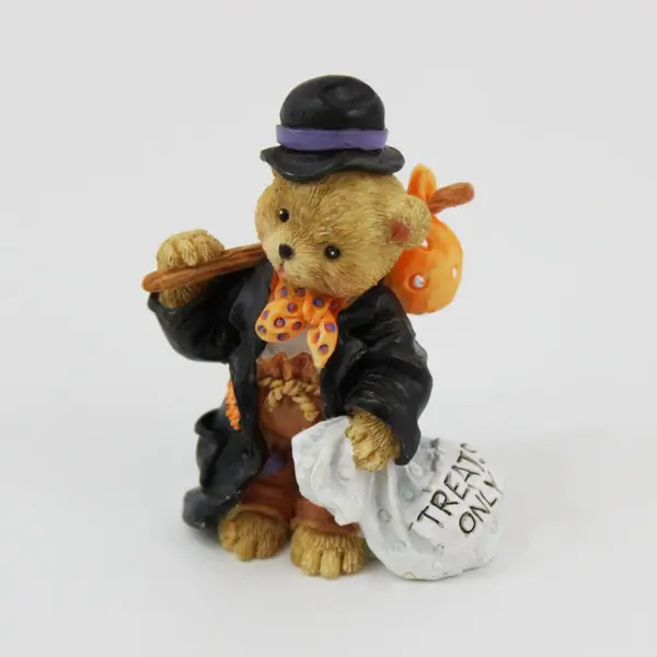 1996 Enesco Marjorie Sarnat Halloween Bear 2.5 Inch Figurines Lot of 3