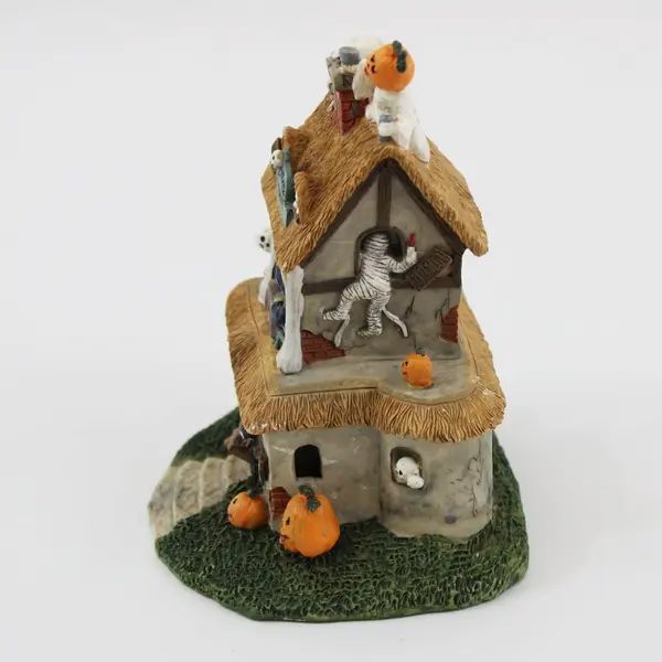 Spooky Town Haunted House Bar Halloween Village Decor 6 Inch