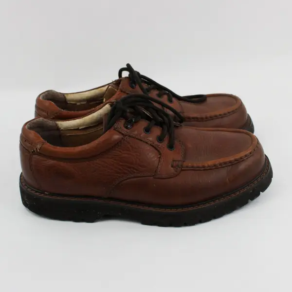 Dockers Glacial Men's Casual Oxford Shoes Brown Leather Size 9.5M FLAWED