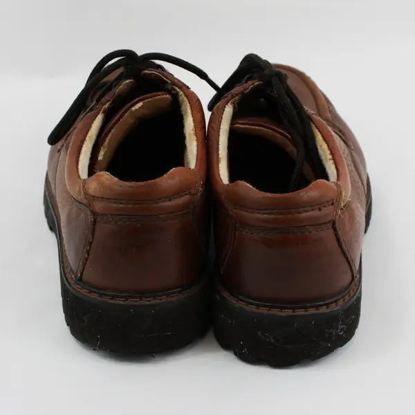 Dockers Glacial Men's Casual Oxford Shoes Brown Leather Size 9.5M FLAWED