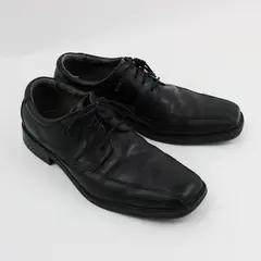 Dockers Endow Men's Black Leather Square Toe Oxford Shoes 10M FLAWED