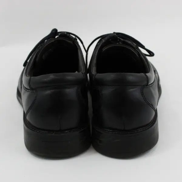 Dockers Endow Men's Black Leather Square Toe Oxford Shoes 10M FLAWED