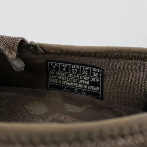 Skechers Bikers Landslide Women's 7 Taupe Leather Textile Slip-On Sneakers