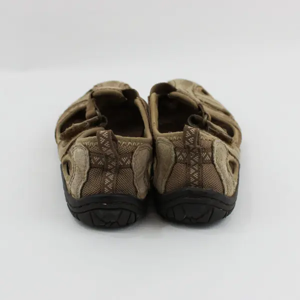 Earth Origins Women's Leather Hiking Sandals Brown Closed Toe 6.5M