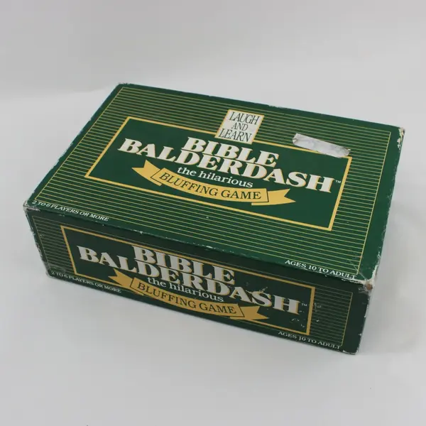 Vintage Bible Balderdash Board Game 1989 Complete #28-02651
