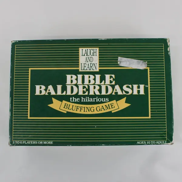 Vintage Bible Balderdash Board Game 1989 Complete #28-02651