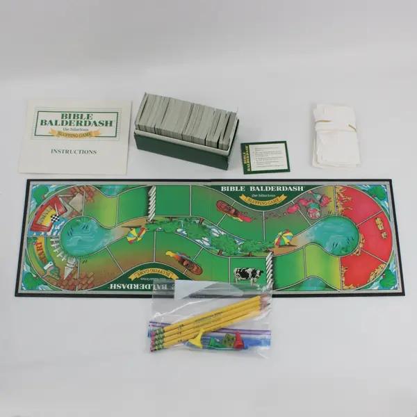 Vintage Bible Balderdash Board Game 1989 Complete #28-02651