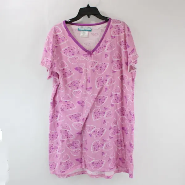 Waverly Women's Large Purple Heart Butterfly Sleep Dress