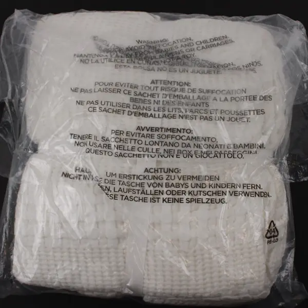 White Textured Knit Twin Blanket