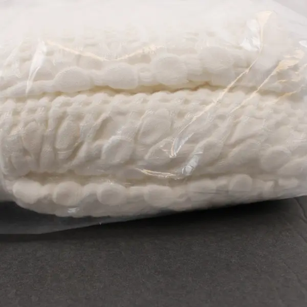 White Textured Knit Twin Blanket