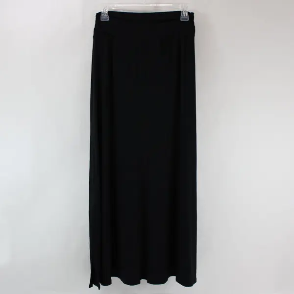Merona Women's Black Maxi Skirt Size Small Side Slits