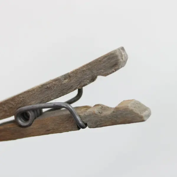 Lot of 28 Primitive Rustic Wooden Clothespins Craft Decor