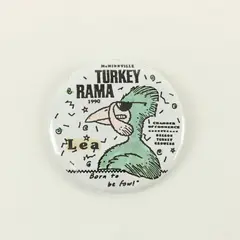 1990 McMinnville Turkey Rama Button Pin Oregon