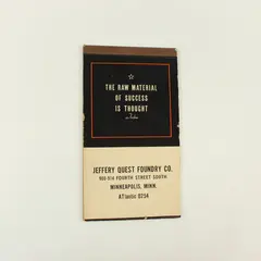 Vintage 1942 Jeffery Quest Foundry Co. Advertising Notebook Minneapolis MN