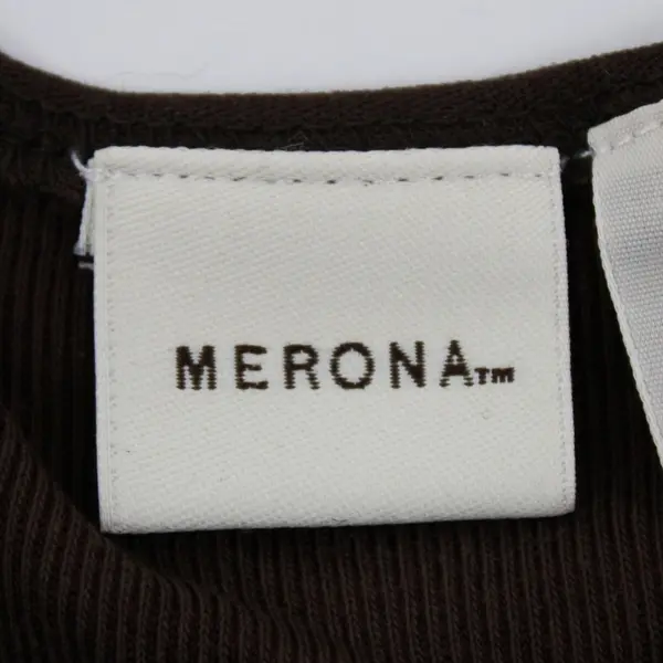 Merona Women's Brown Ribbed Sleeveless Shirt Size L