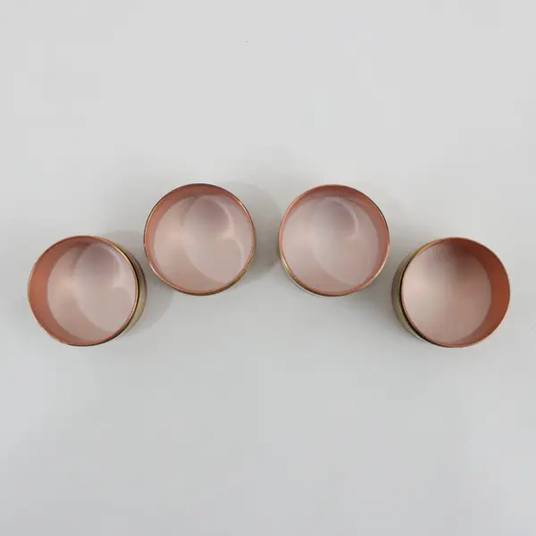 Montana Copper Shops 4-Piece Copper & Brass Napkin Ring Set