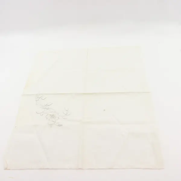 Lorraine Roth Lot of 4 Assorted Cloth Dinner Napkins Embroidered Floral Green