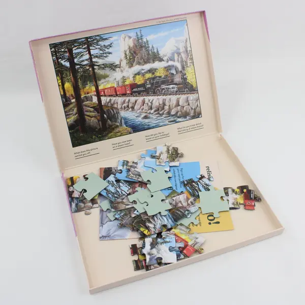 Relish Steam Train 35-Piece Jigsaw Puzzle Scenic Railroad Complete