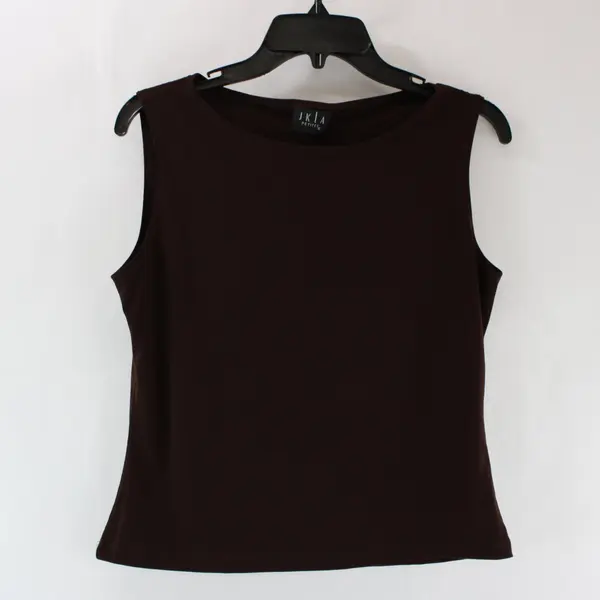 JKLA Petites Women's Brown Sleeveless Top Size M