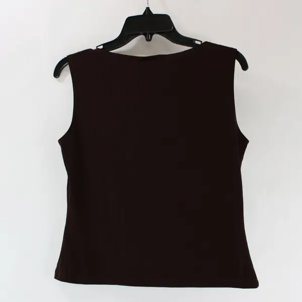 JKLA Petites Women's Brown Sleeveless Top Size M