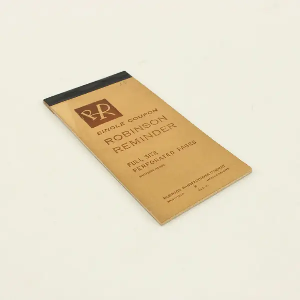 Vintage Robinson 4600E Single Reminder Notebook