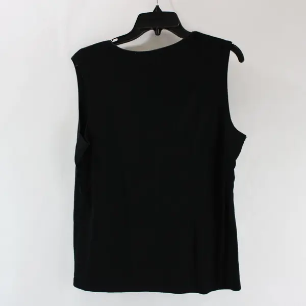 Merona Women's Black Ribbed Sleeveless Top Size L