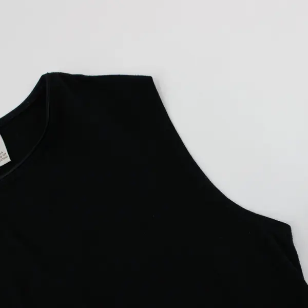 Merona Women's Black Ribbed Sleeveless Top Size L