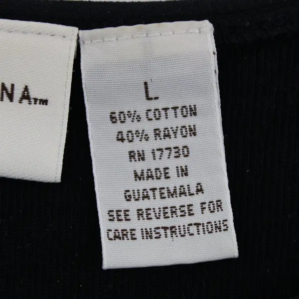 Merona Women's Black Ribbed Sleeveless Top Size L