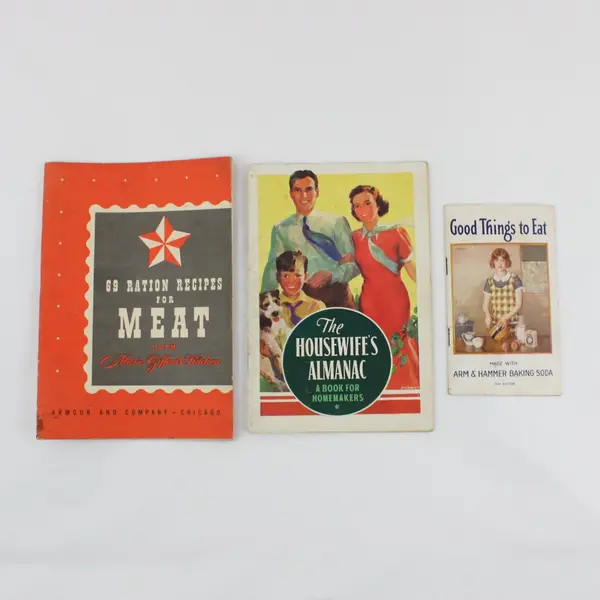 Lot of 3 Vintage Recipe Booklets 1930 1938 Arm & Hammer Armour
