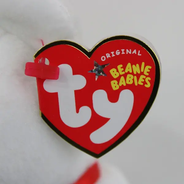 Ty Beanie Babies I Heart U Bear Couple Red White 2005 Retired Plush