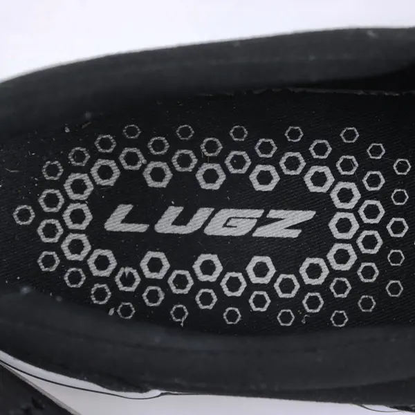 Lugz Crown Men's Slip-On Canvas Sneakers Black White Size 10