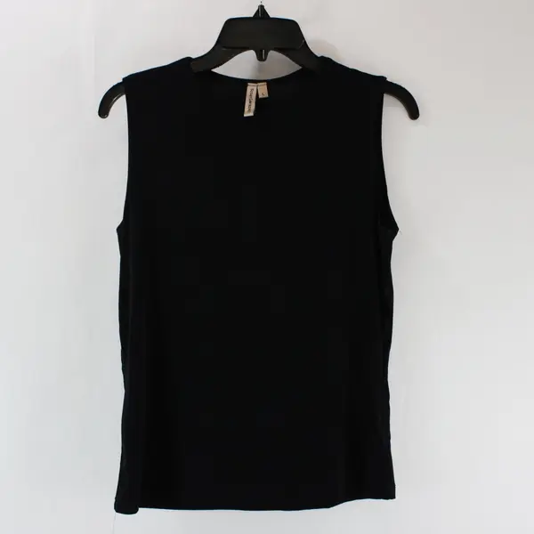 Susan Lawrence Women's Black Sleeveless Blouse Size L