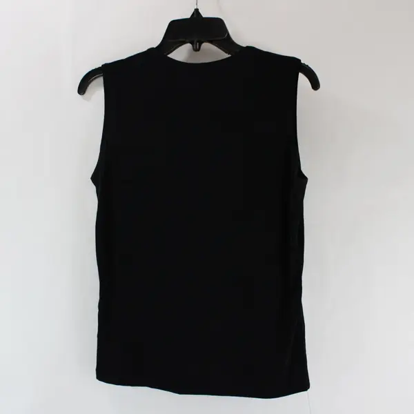 Susan Lawrence Women's Black Sleeveless Blouse Size L
