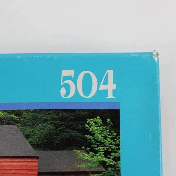 Encore! 504 Piece Jigsaw Puzzle Red Building Mill Waterfall Landscape New Sealed