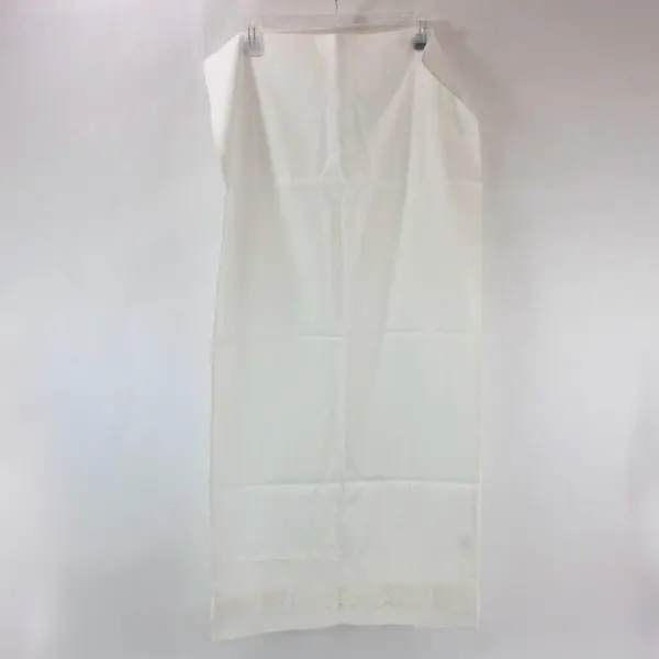 Blissful Living White Lace Trim Pillowcase 39.25 x 19.25 in