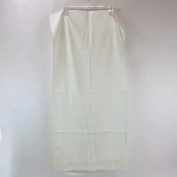 Blissful Living White Lace Trim Pillowcase 39.25 x 19.25 in