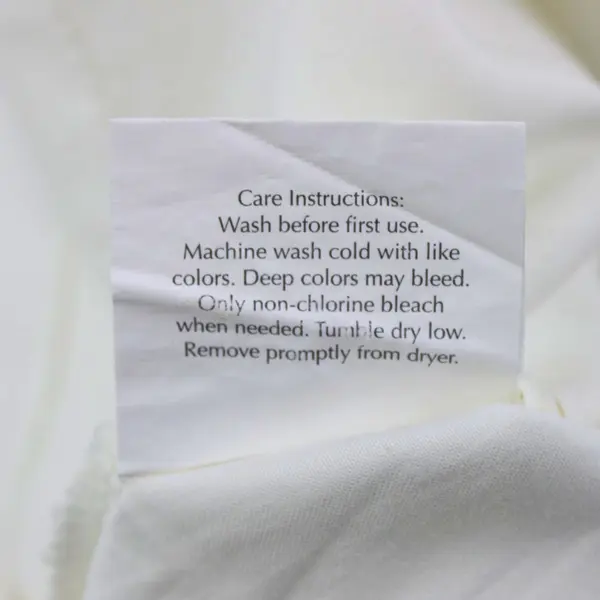 Blissful Living White Lace Trim Pillowcase 39.25 x 19.25 in