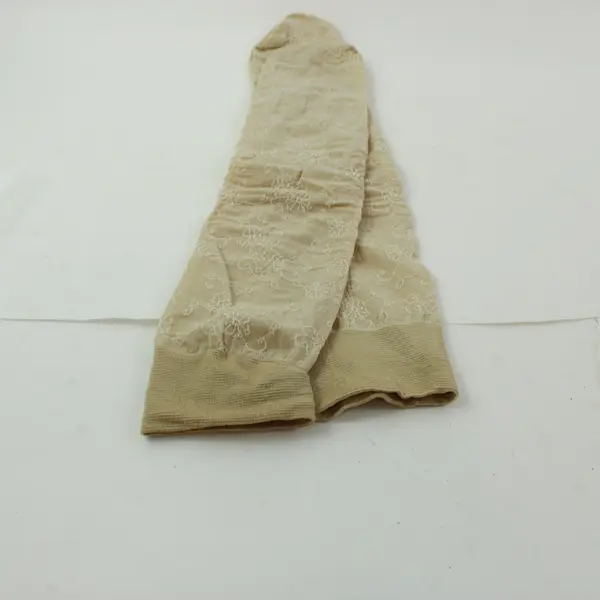 Women's Ivory Lace Floral Sheer Stockings Hosiery