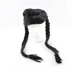 Spirit Child Wednesday Addams Costume Wig Black Braids