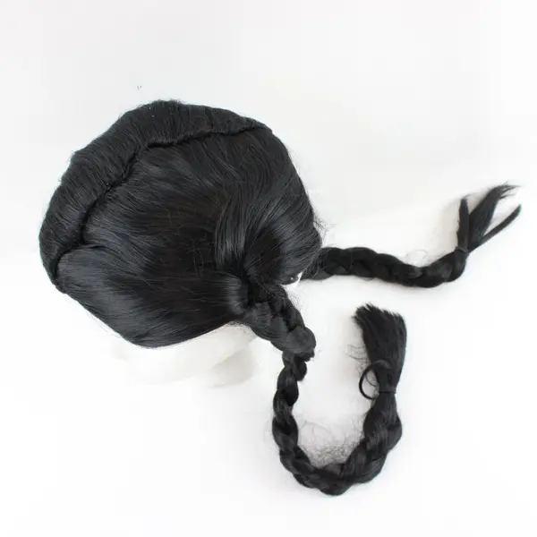 Spirit Child Wednesday Addams Costume Wig Black Braids