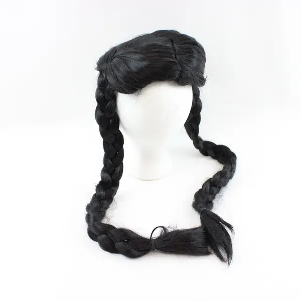 Spirit Child Wednesday Addams Costume Wig Black Braids