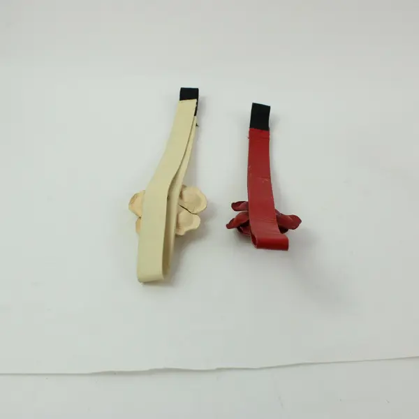Women's Floral Elastic Headbands Red Cream Set of 2