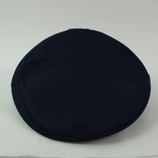 Kids Adjustable Police Officer Costume Hat Black Gold Trim Badge