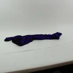 Purple Black Striped Full-Length Tights