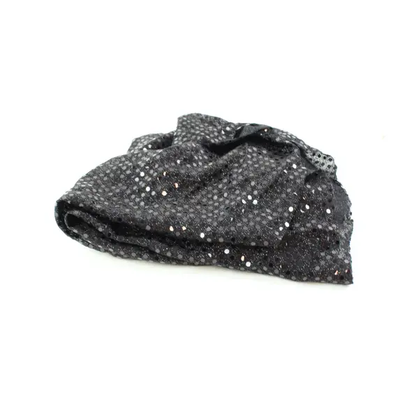 Women's XS Black Sheer Sequin Skirt High Waist Elastic
